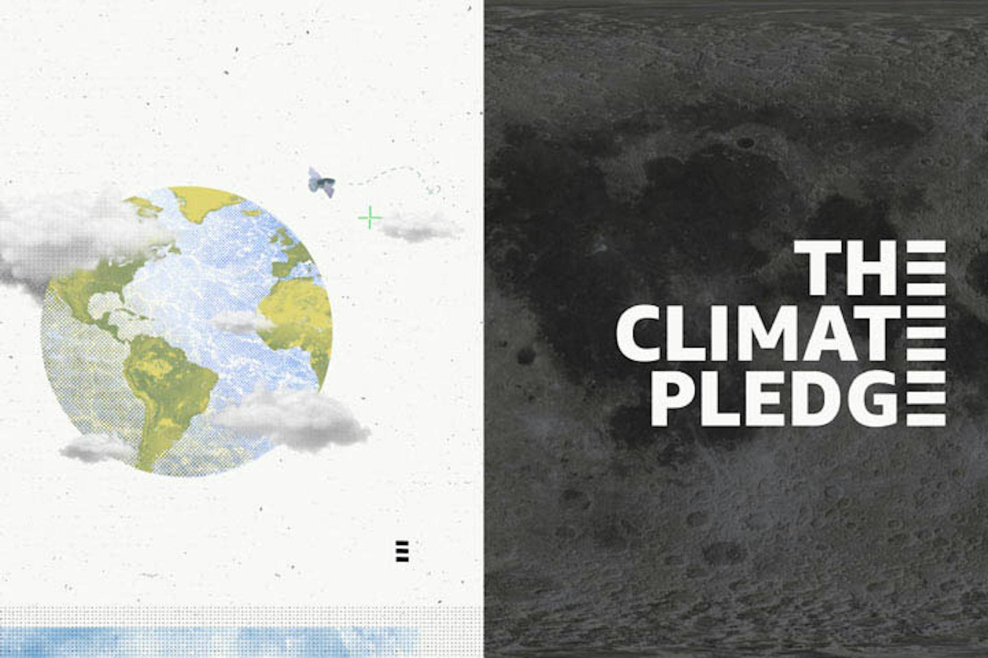 zoox climate pledge graphic with earth graphic