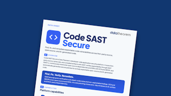 Code SAST Secure Data Sheet