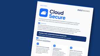 Cloud Secure data sheet cover