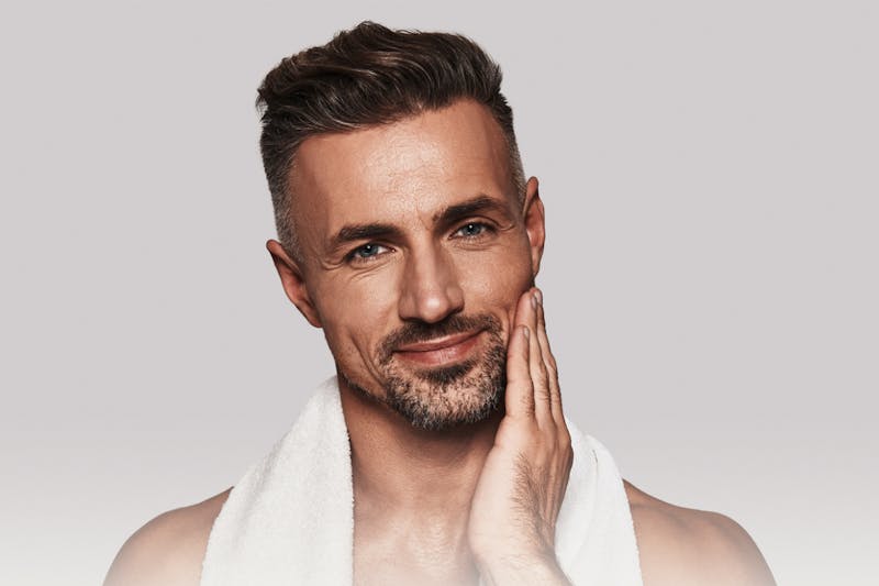 Handsome man with facial hair