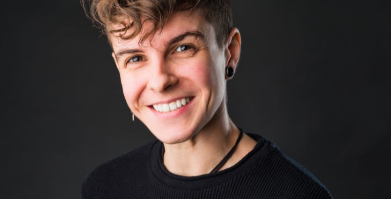 Androgynous person
