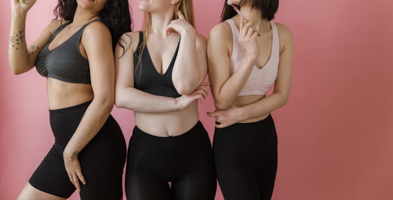 Women in workout gear