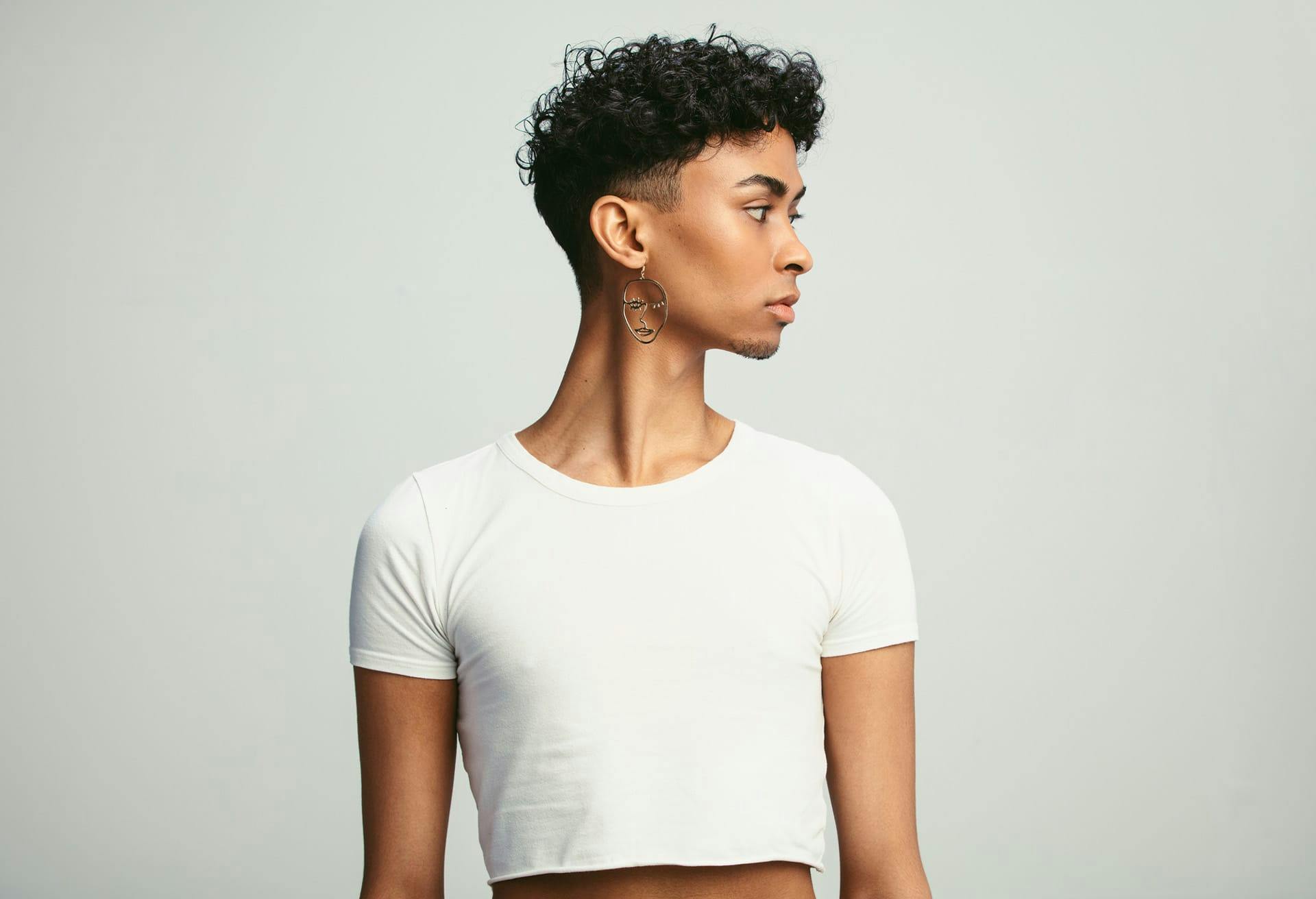 Person in a white top