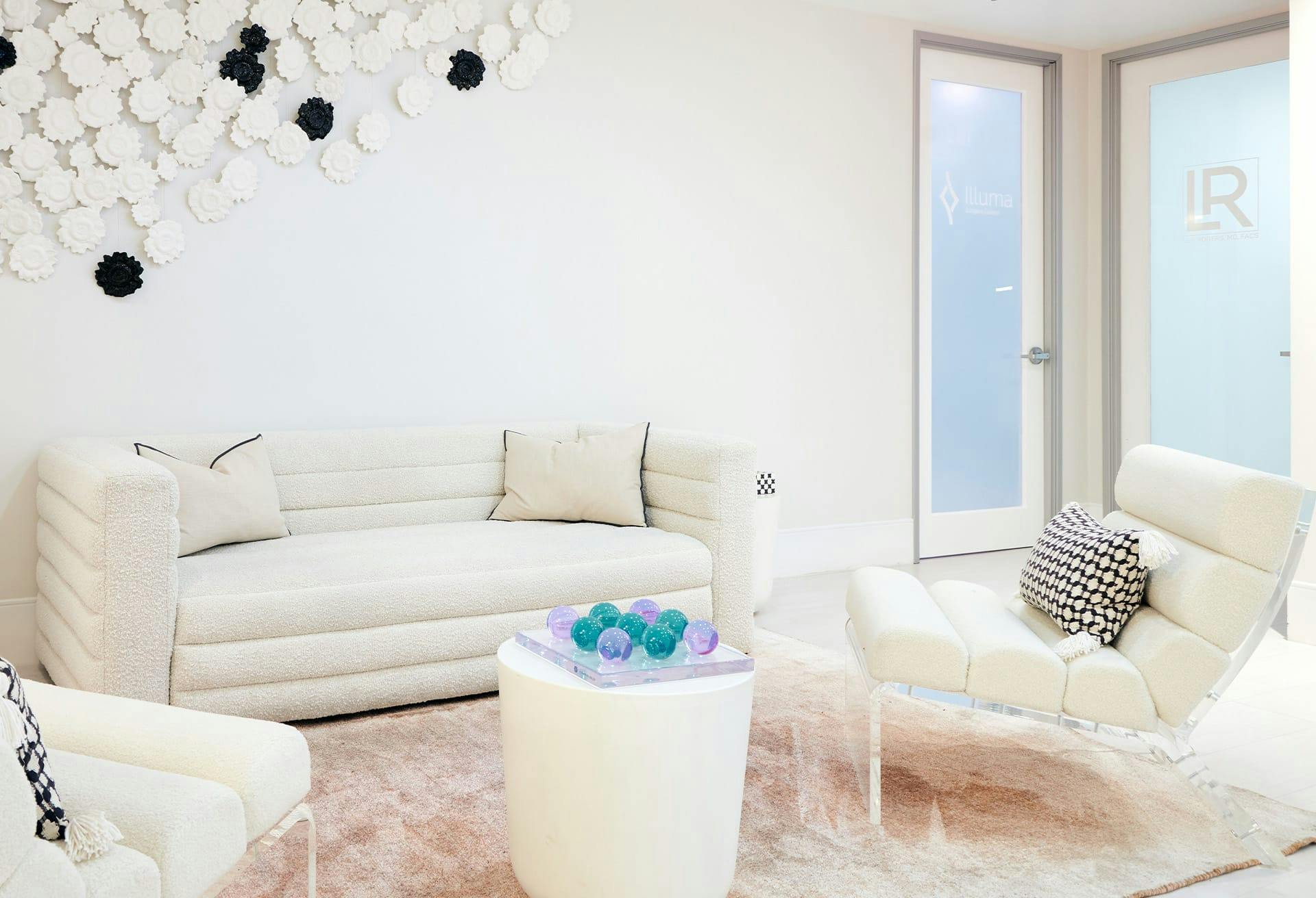 White couches