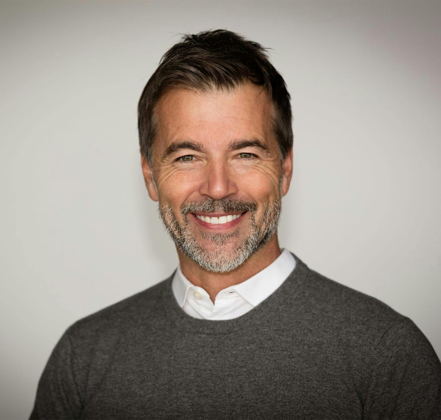 man smiling