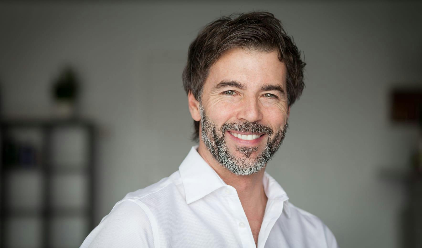 man smiling