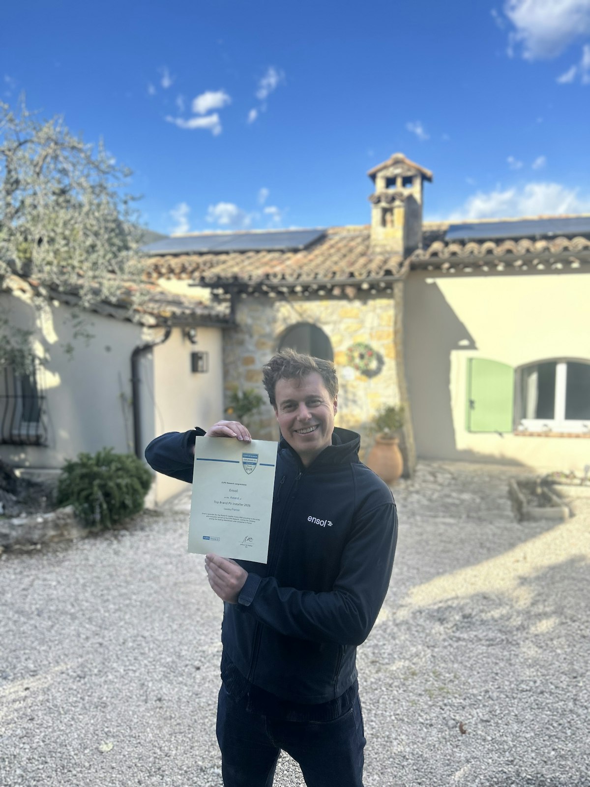 Ensol élu meilleur installateur PV 2026