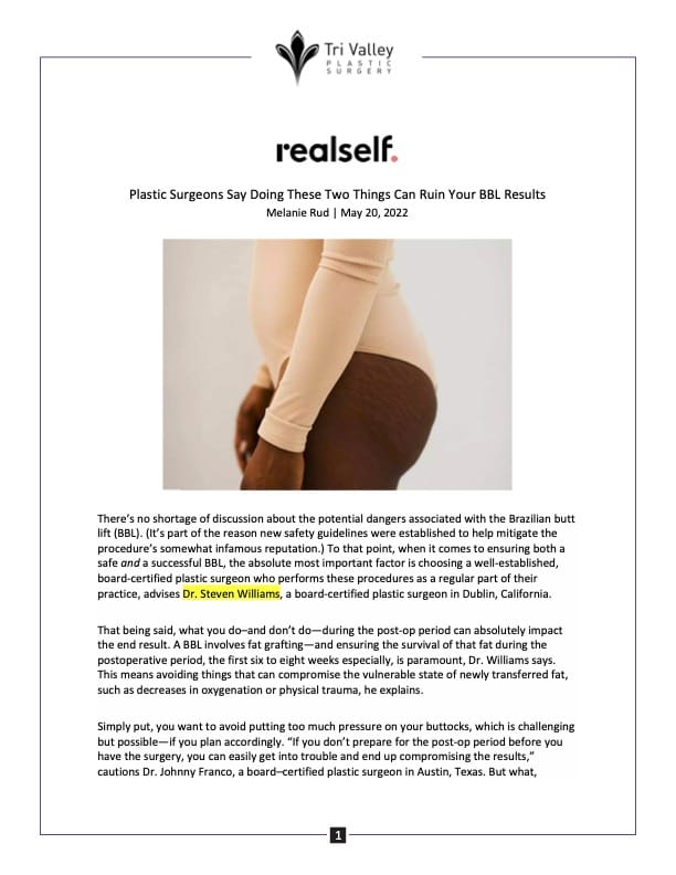 Real Self article
