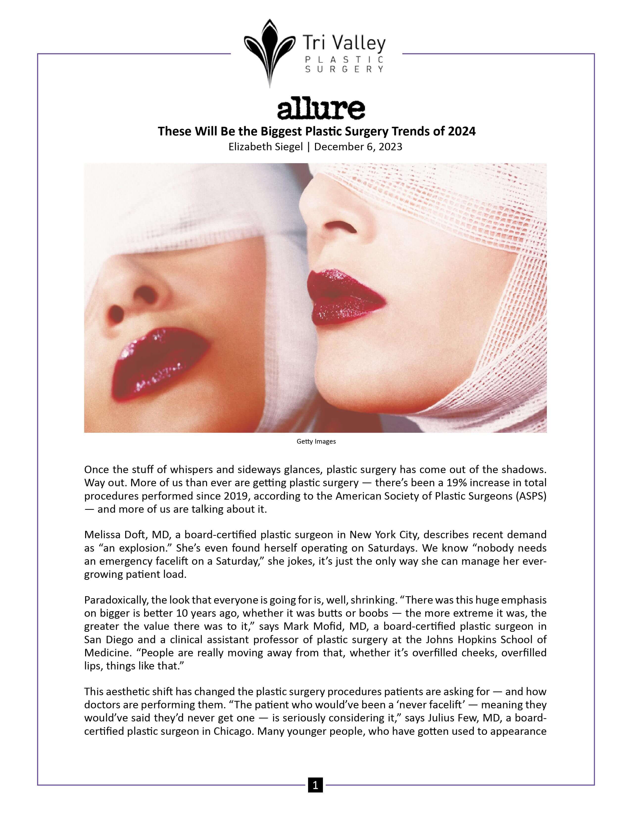 Allure article