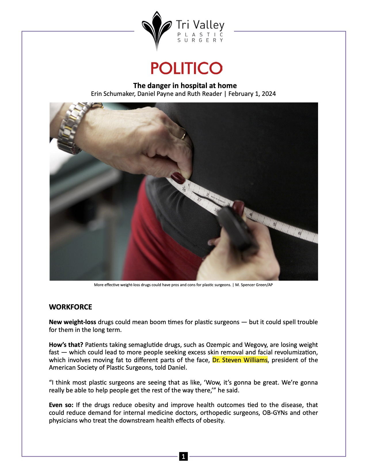 Politico magazine article