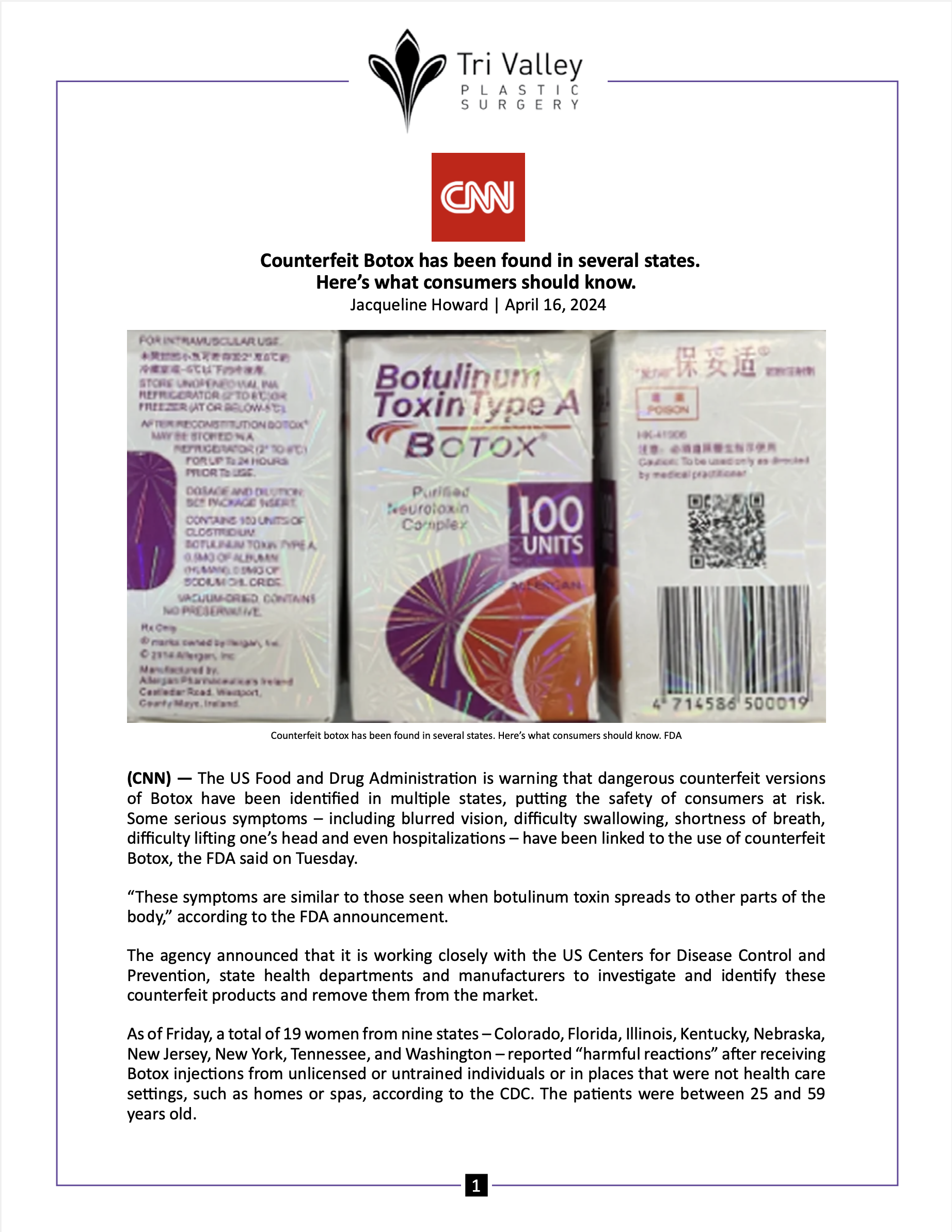 CNN article