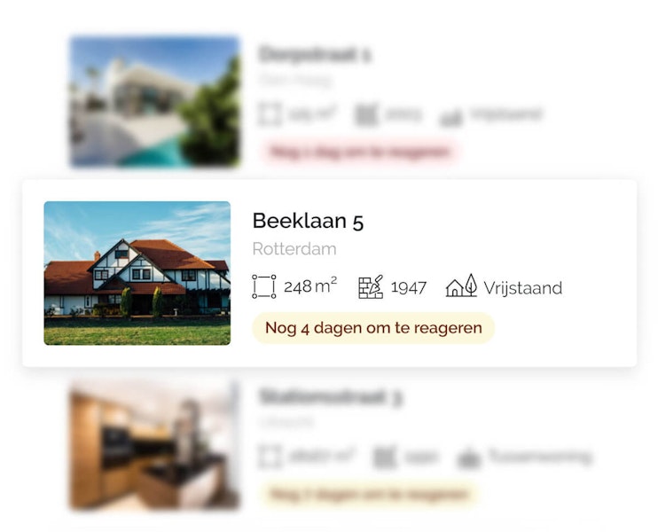 Ontvang woningen binnen jouw werkgebied