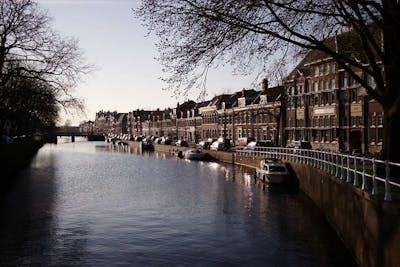 Gracht in Haarlem stad