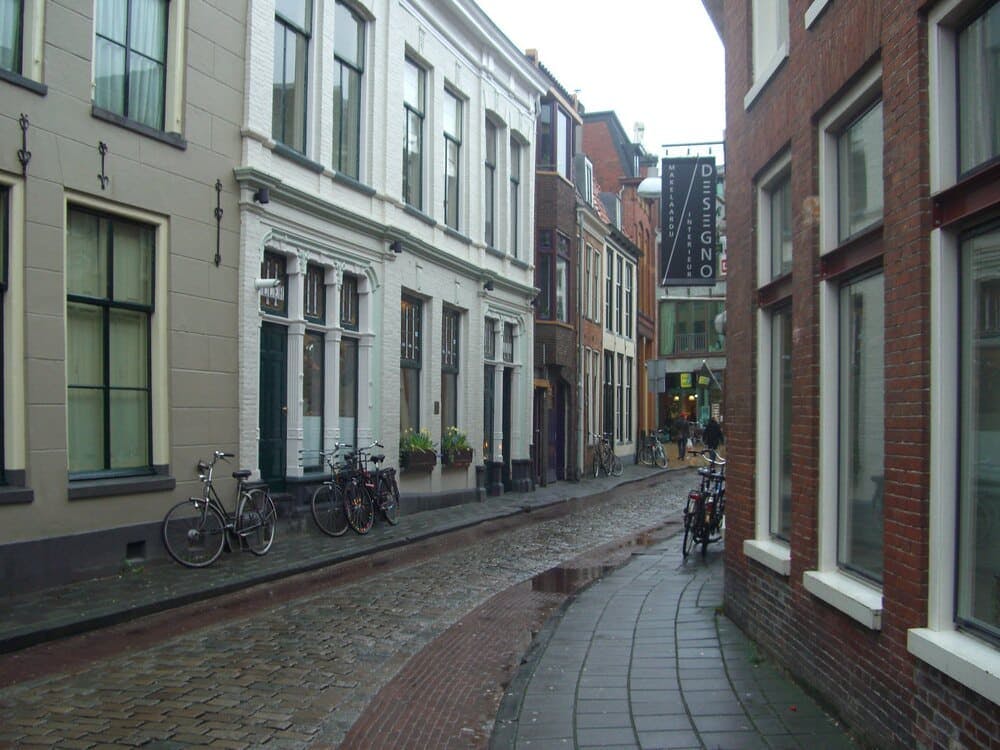 Straat in Groningen Centrum