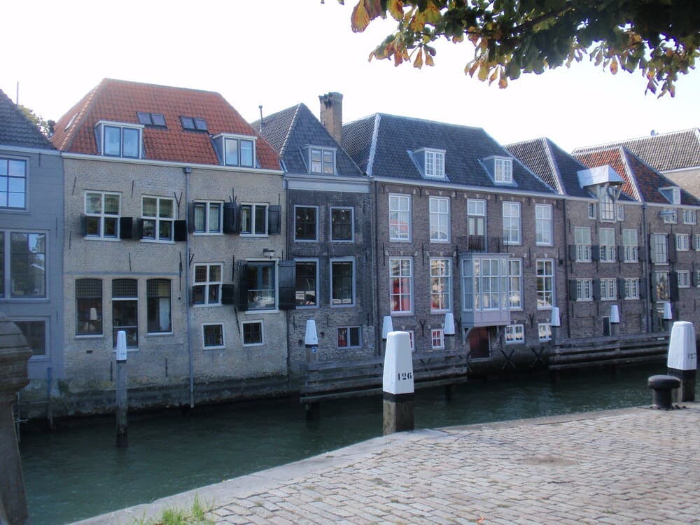 Oude woningen in het centrum van Dordrecht