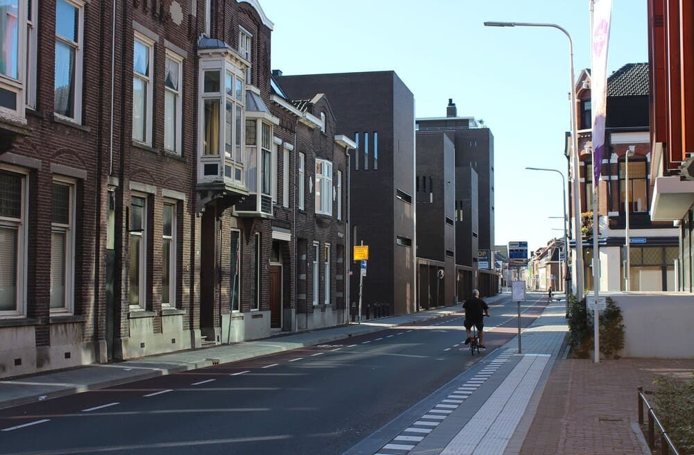 Straat in het centrum van Tilburg