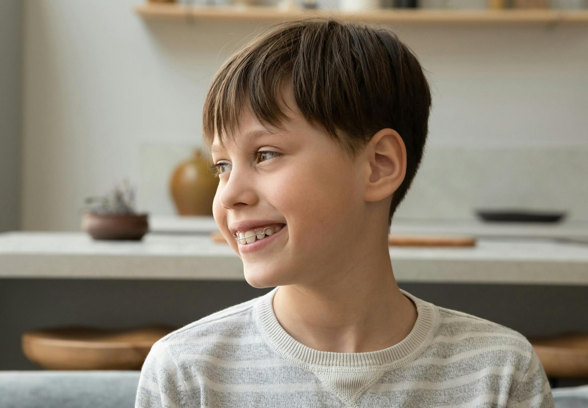 smiling with appliance