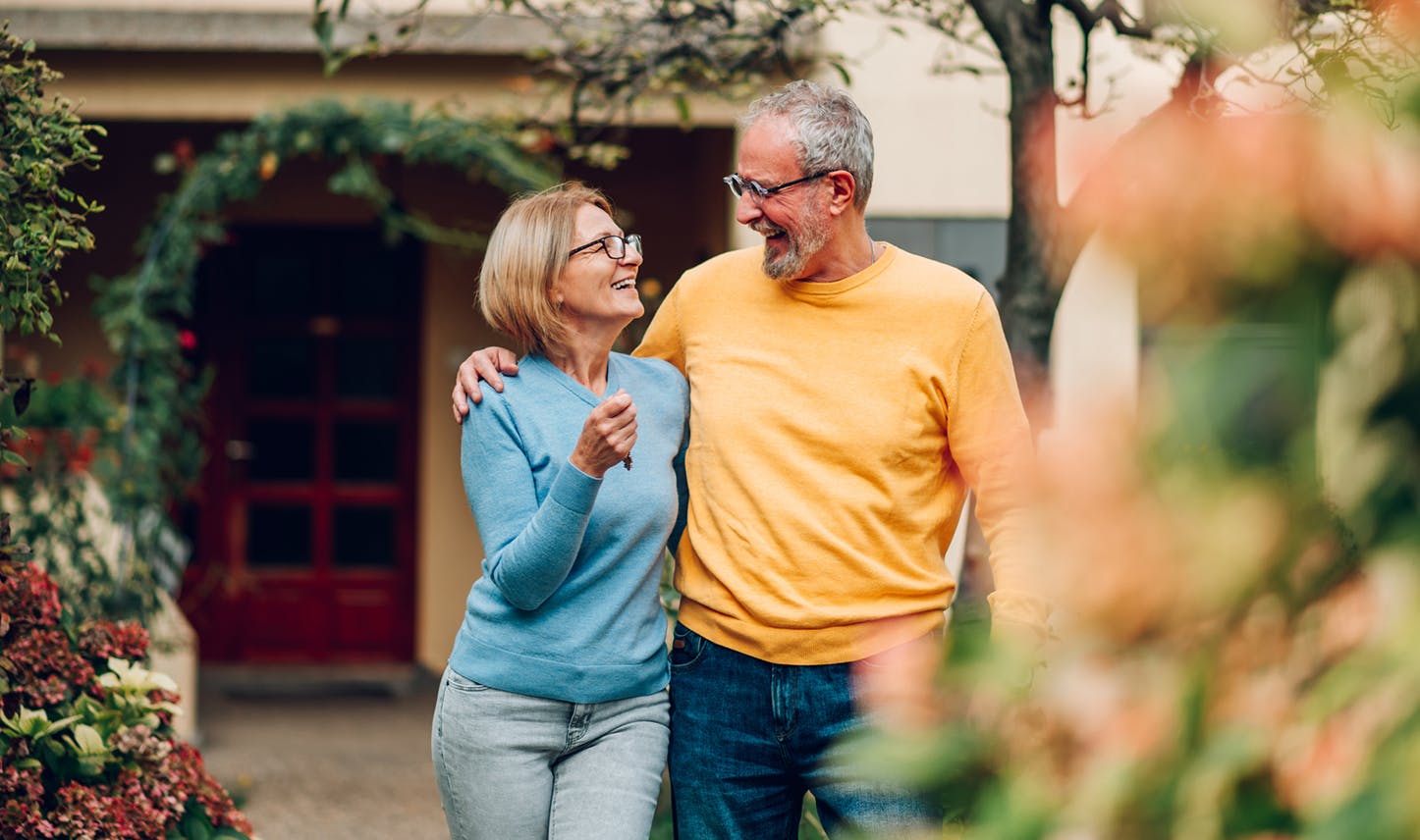couple on a stroll
