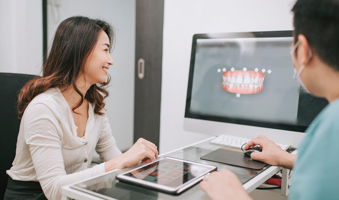 viewing treatment on computer