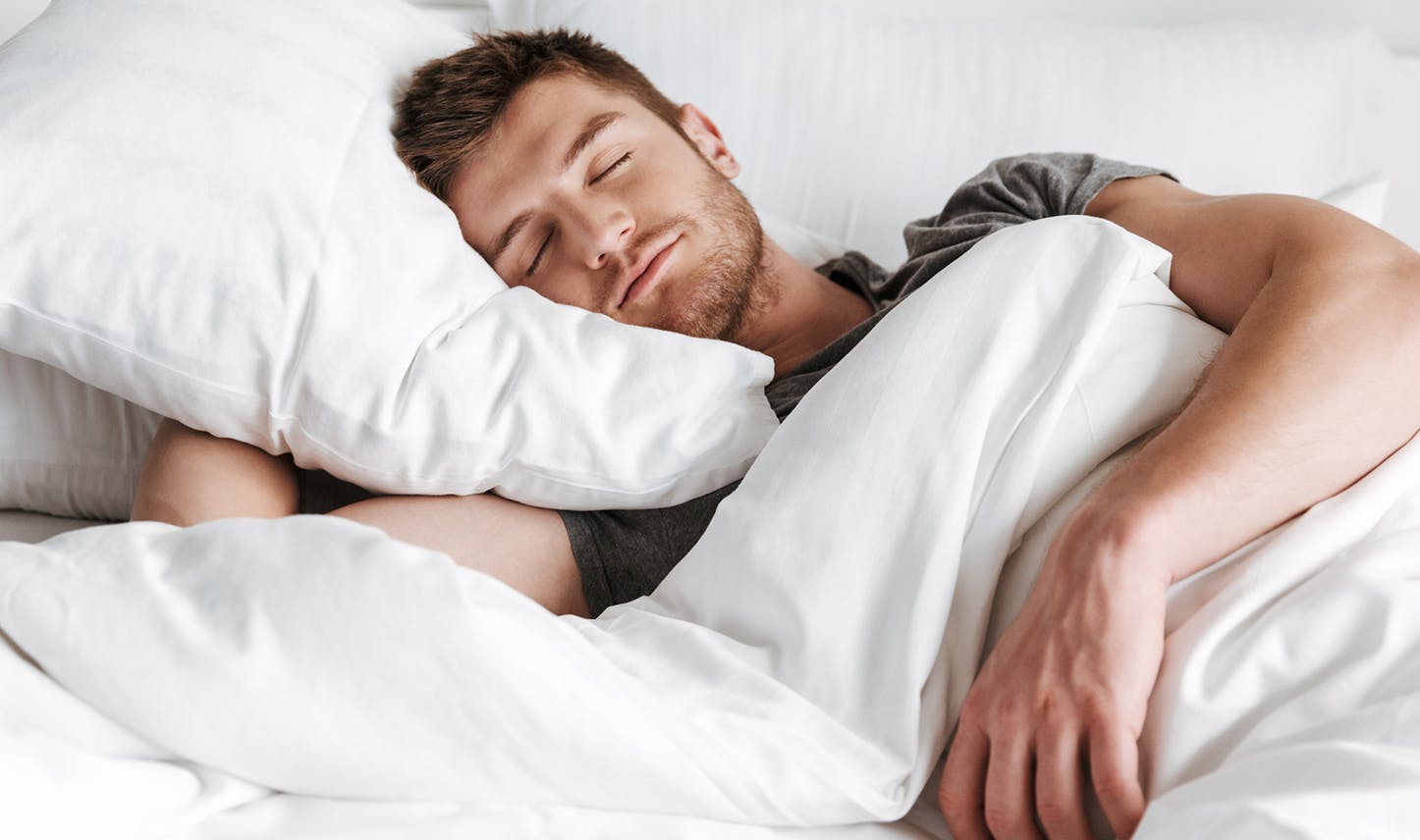 asleep in bed