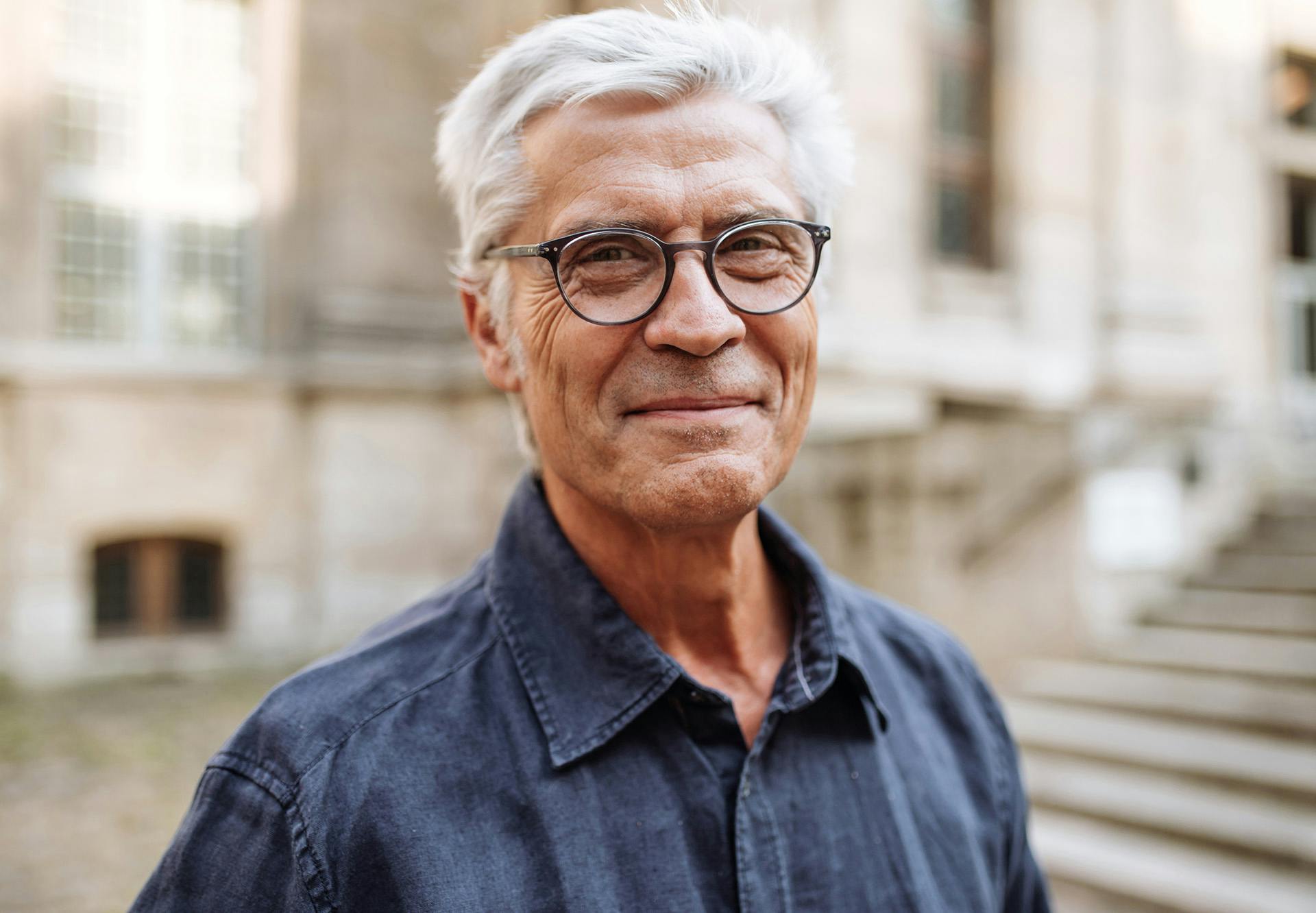 close up smiling face