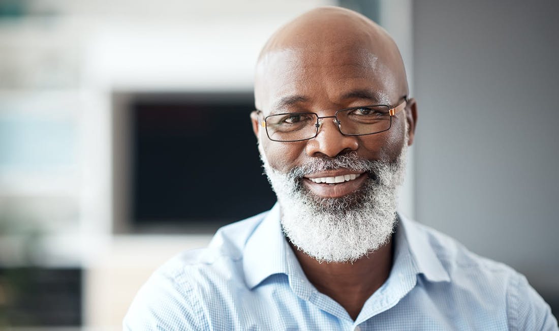 older gentleman smiling