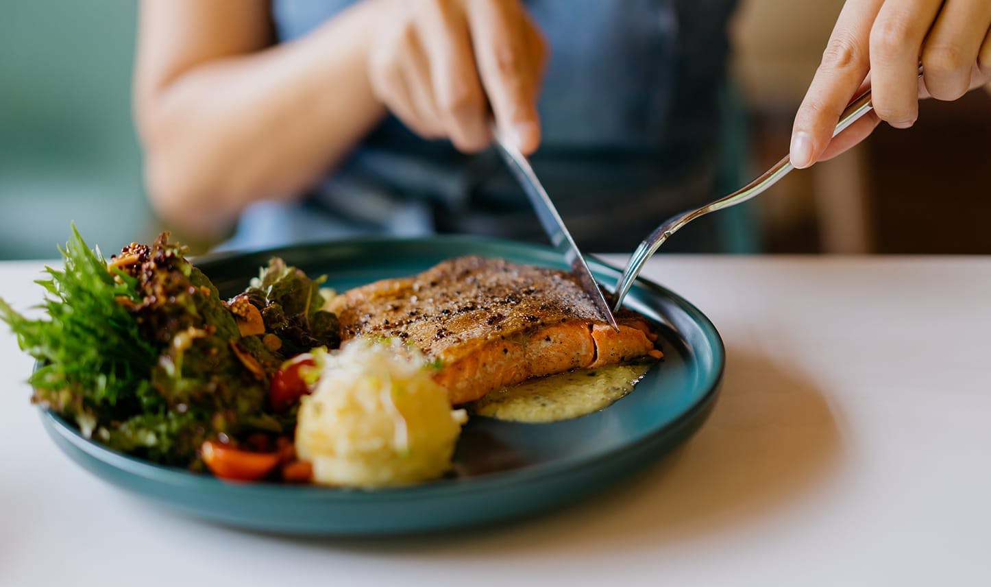 delicious healthy plate of food