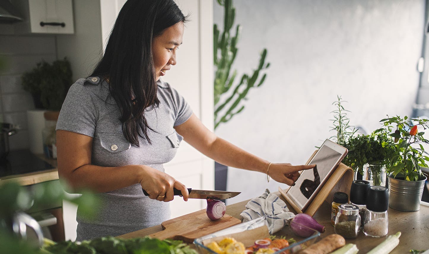 woman cooking