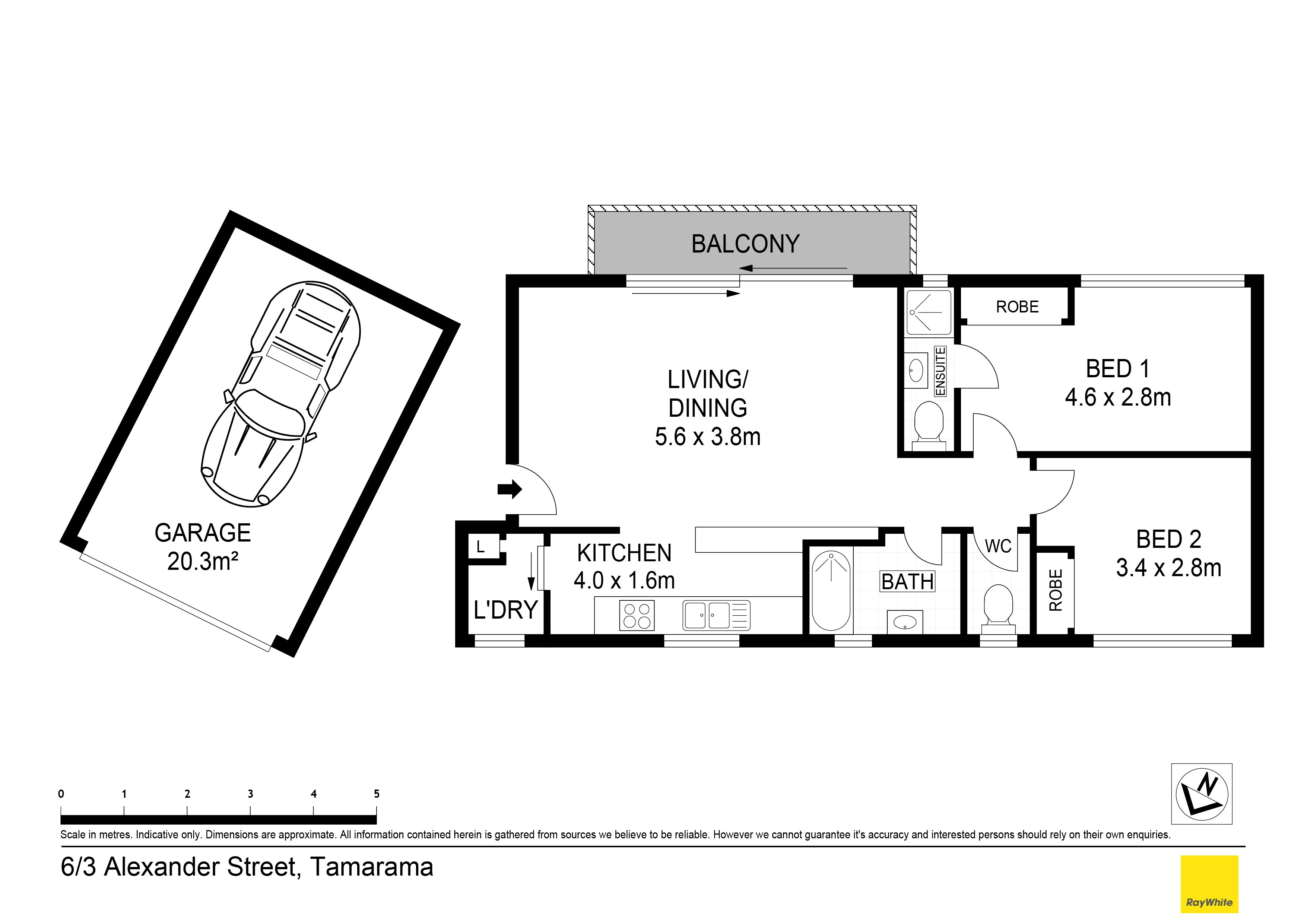 6/3 Alexander Street, Tamarama NSW
