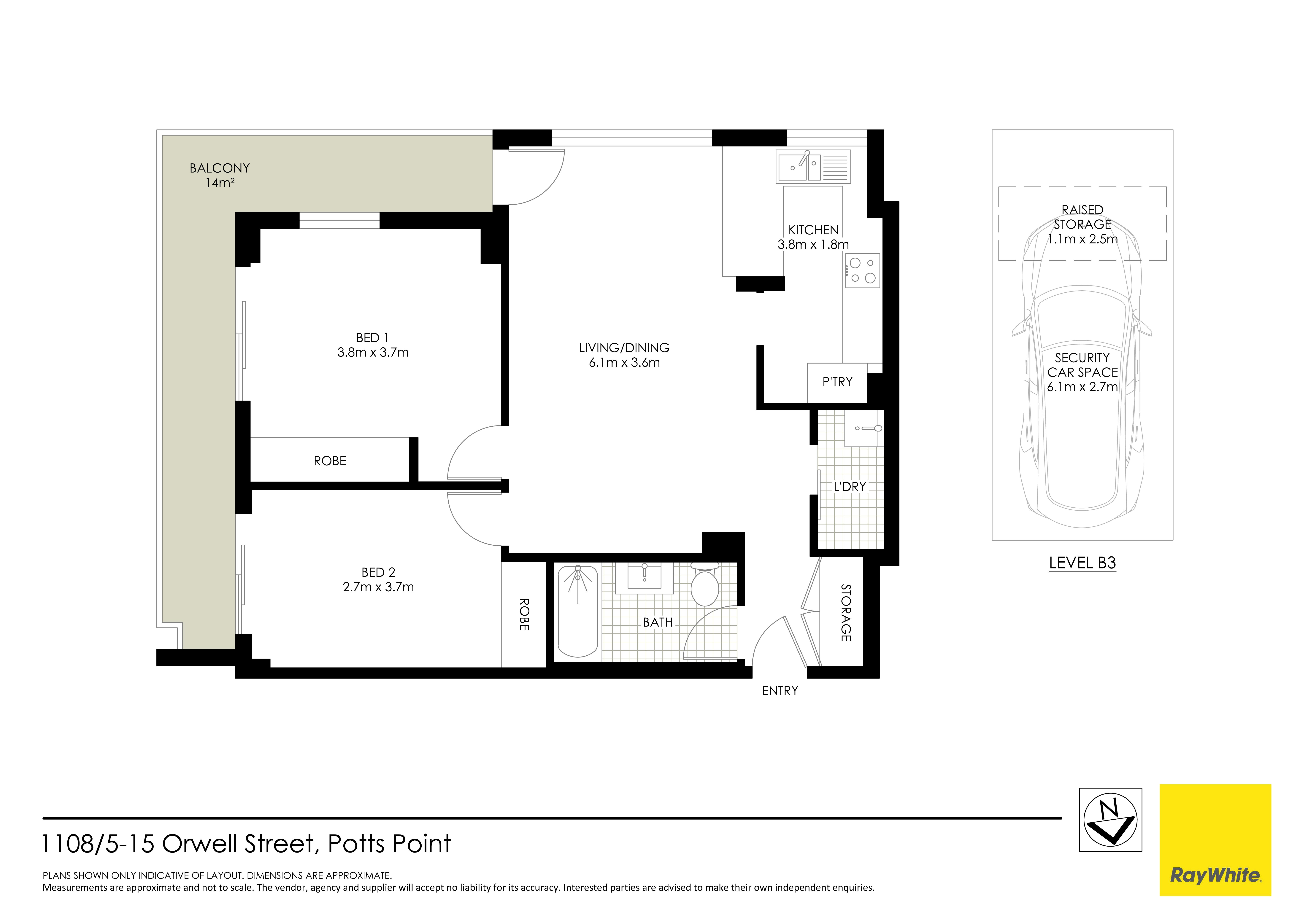 1108/2 Springfield Avenue (AKA 1108/5-15 Orwell Street), Potts Point NSW