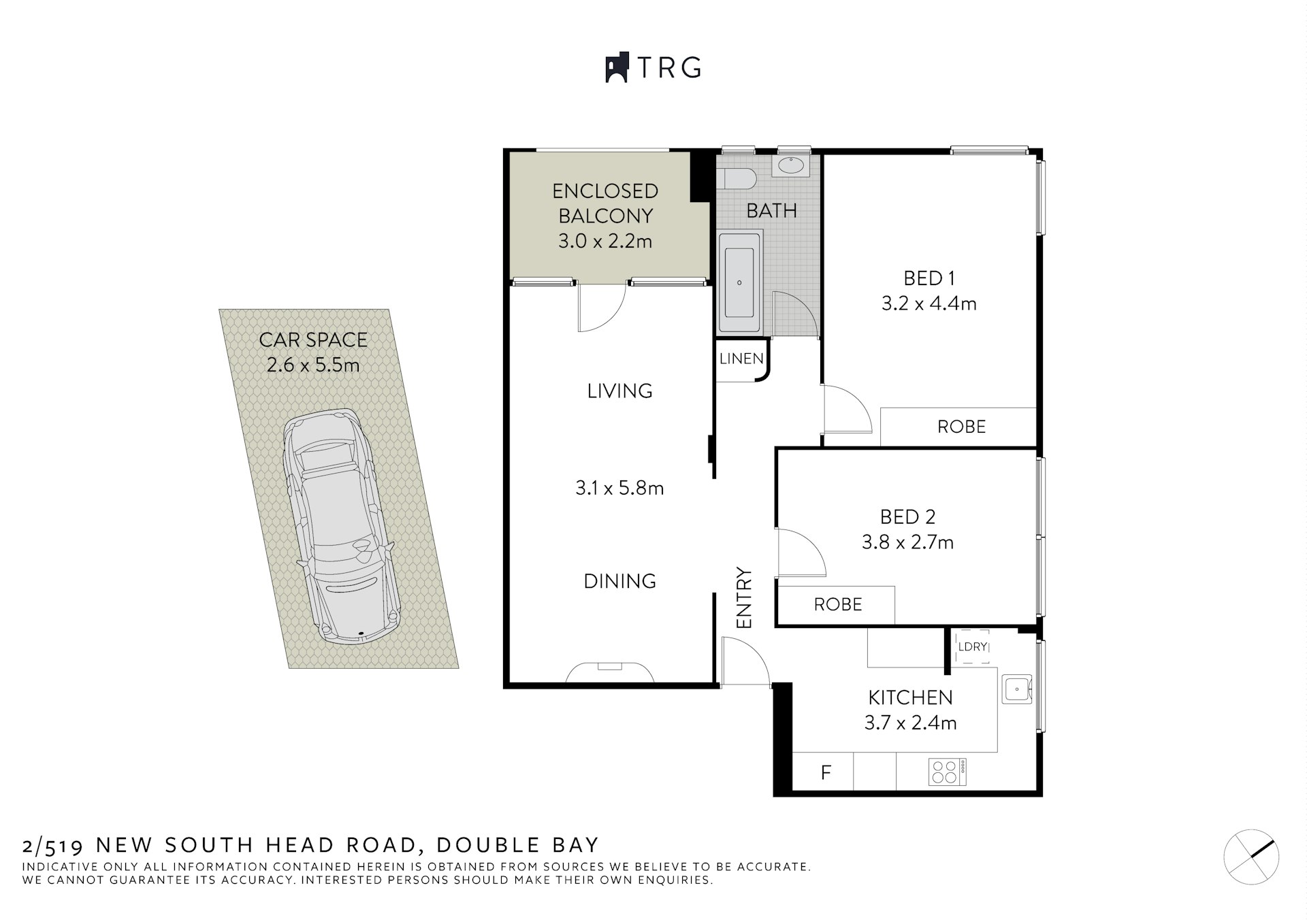 2/519 New South Head Road, Double Bay NSW