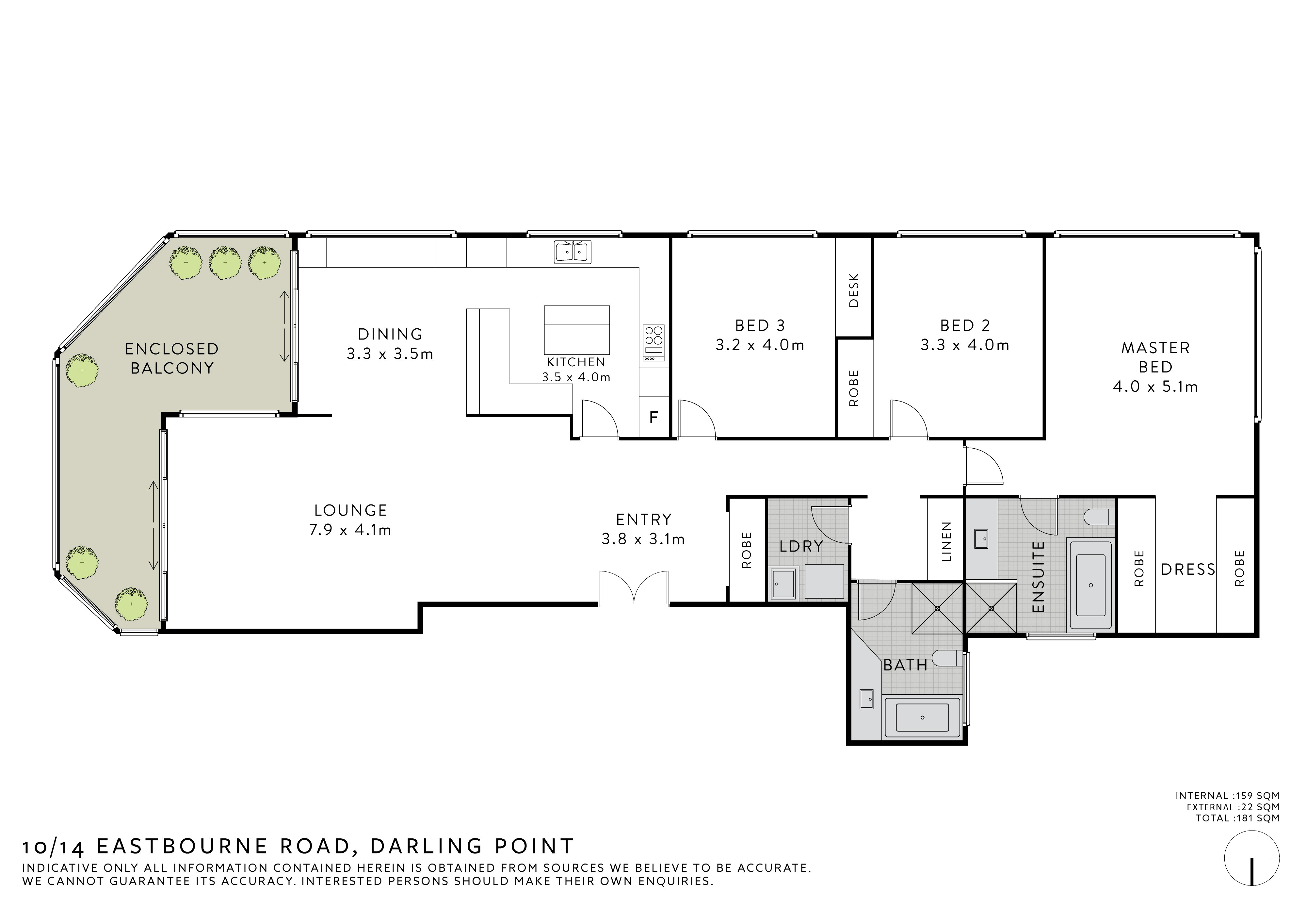 10/14 Eastbourne Road, Darling Point NSW
