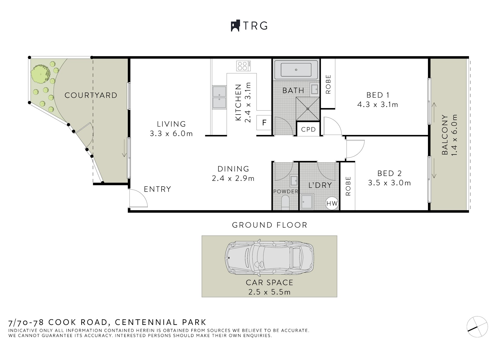 7/70-78 Cook Road, Centennial Park NSW