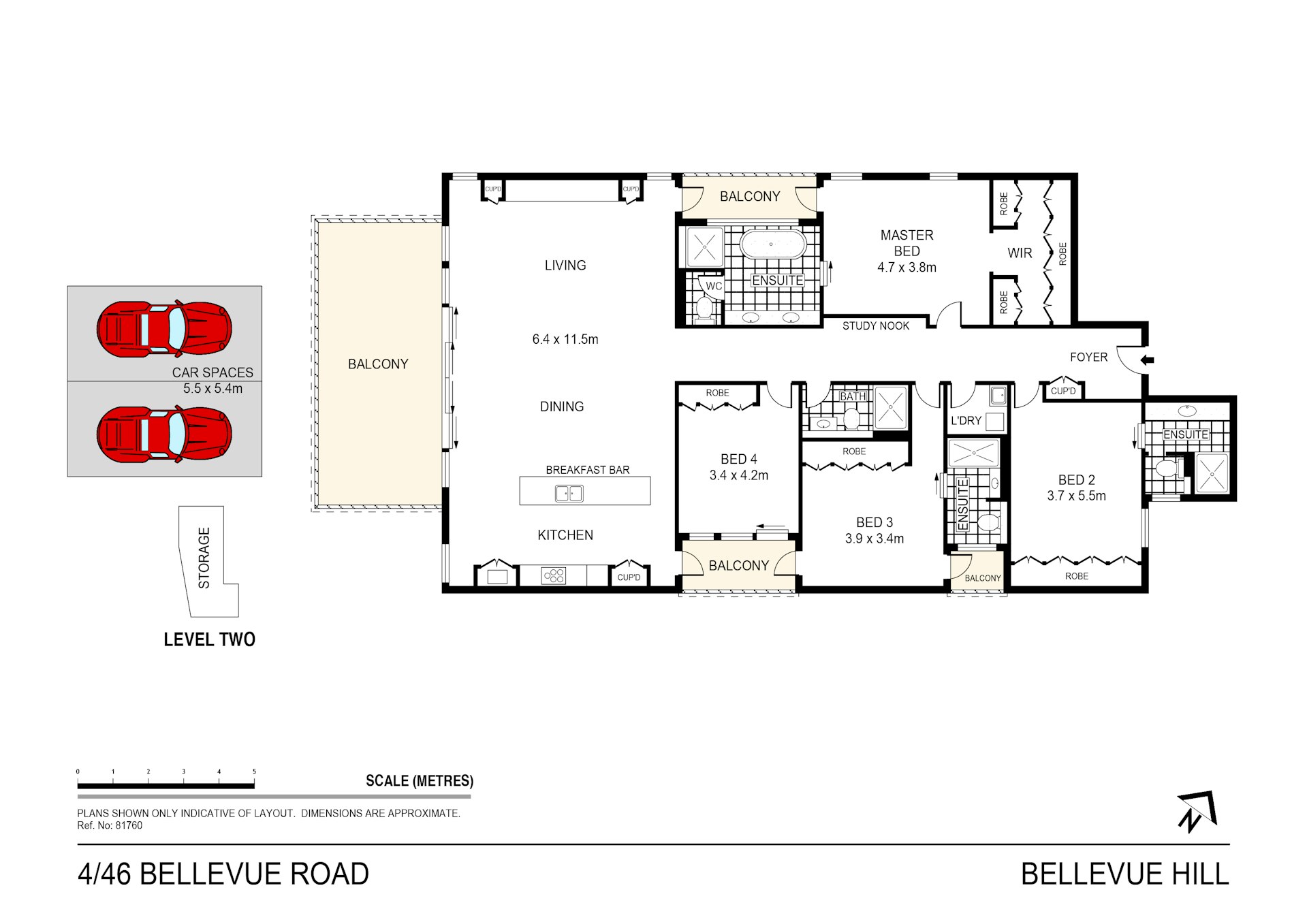 4/46 Bellevue Road, Bellevue Hill NSW