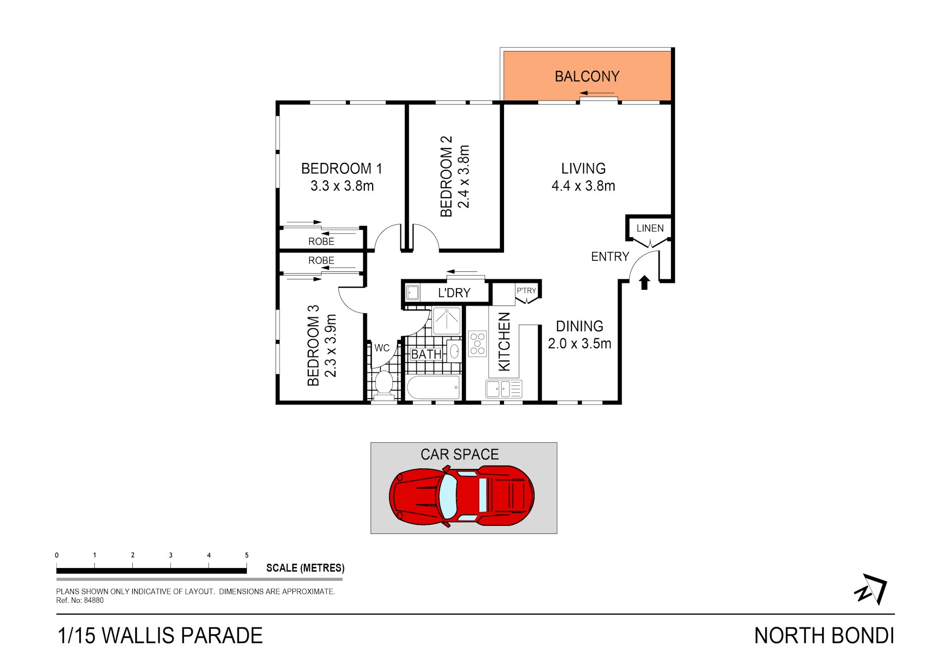 1/15 Wallis Parade, North Bondi NSW