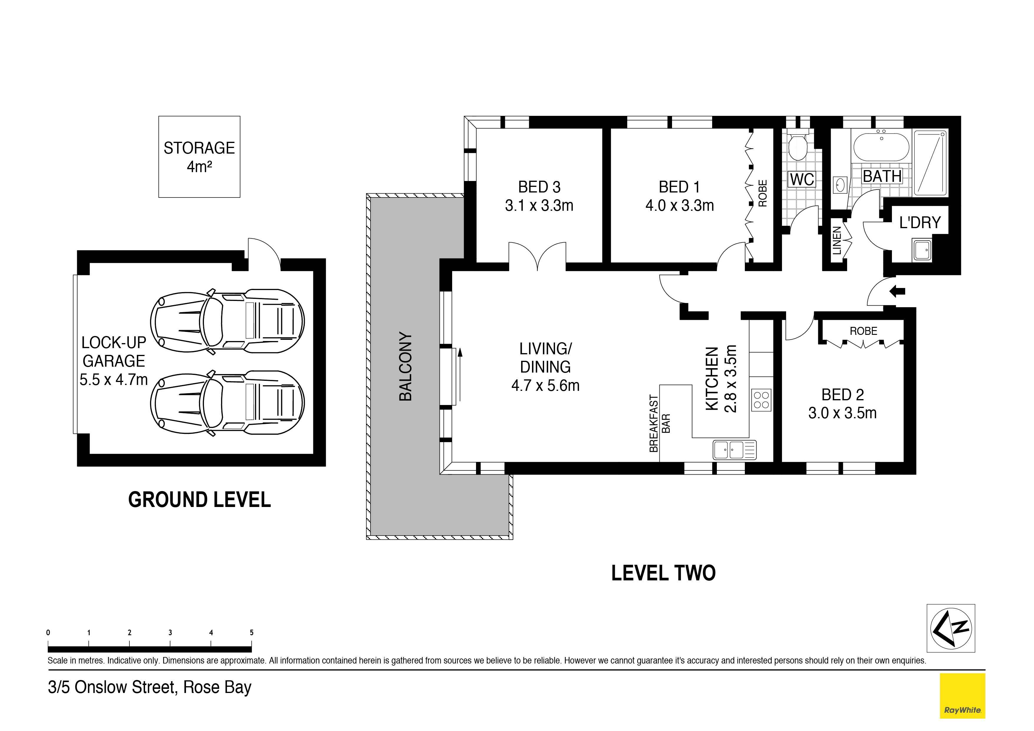 3/5 Onslow Street, Rose Bay NSW