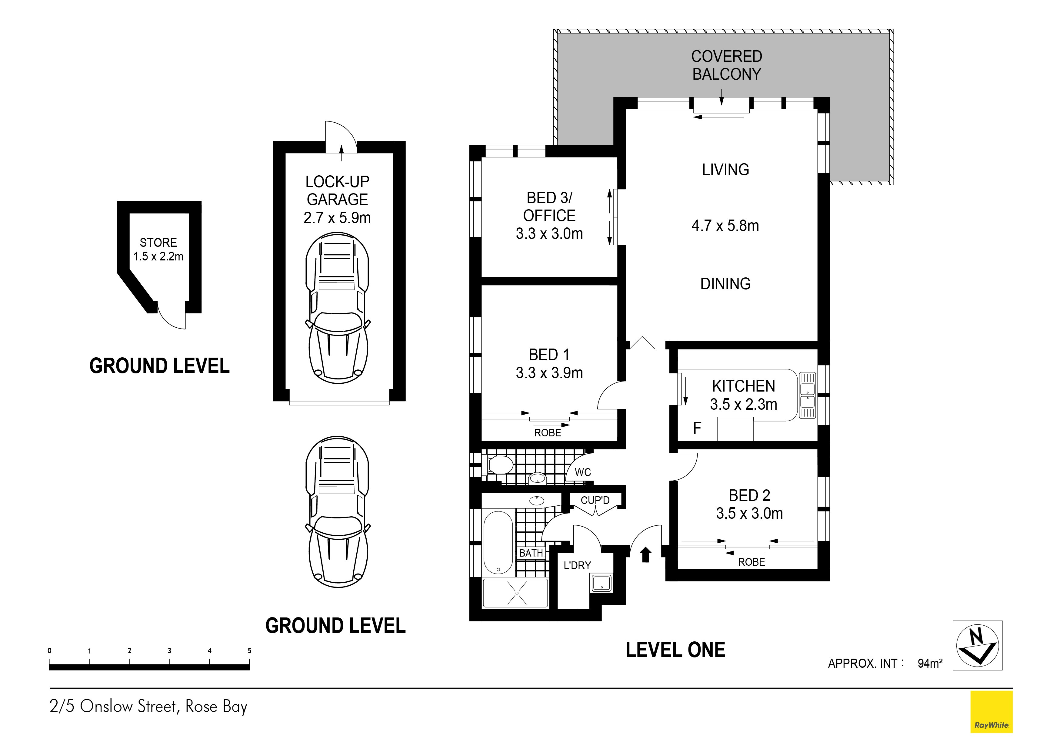 2/5 Onslow Street, Rose Bay NSW