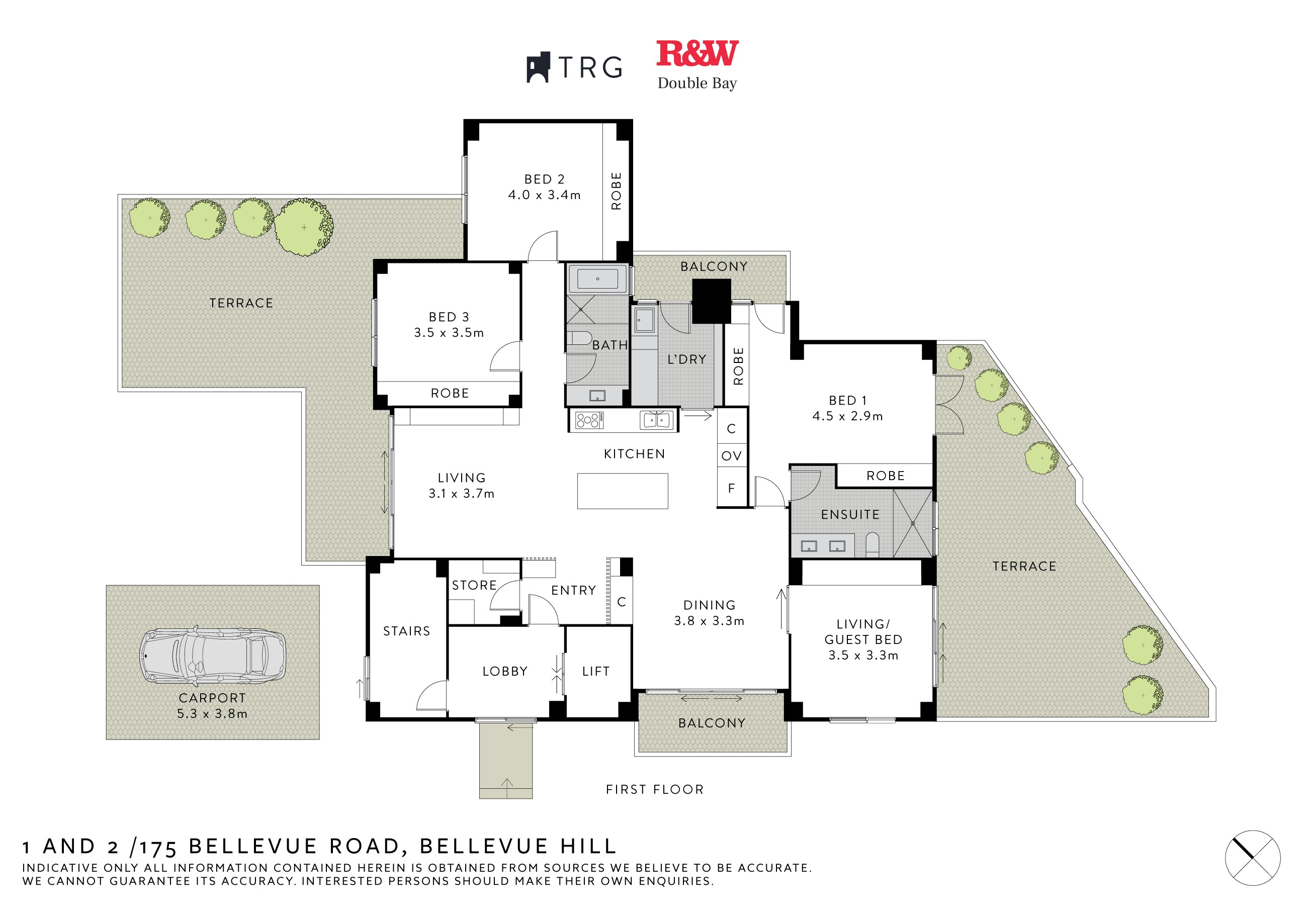1 & 2/175 Bellevue Road, Bellevue Hill NSW