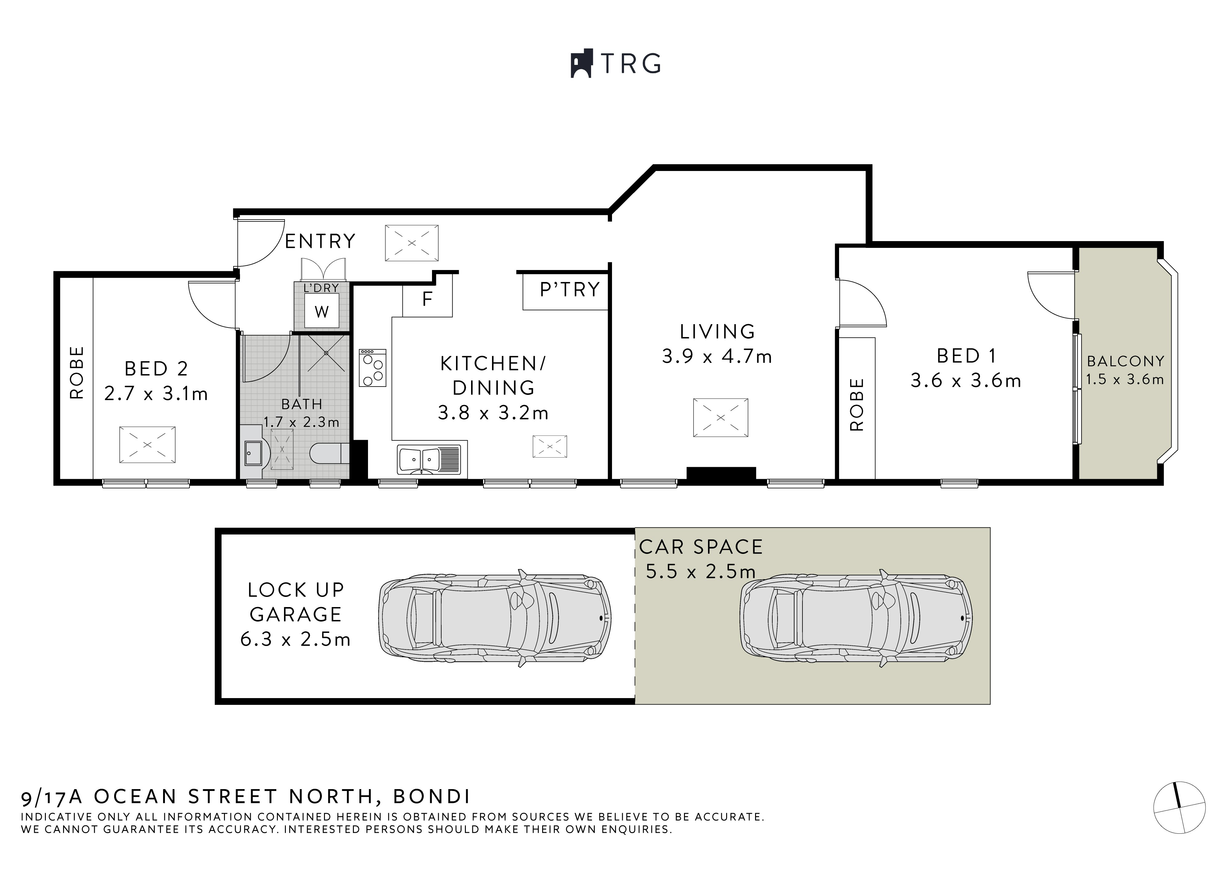 9/17A Ocean Street North, Bondi NSW
