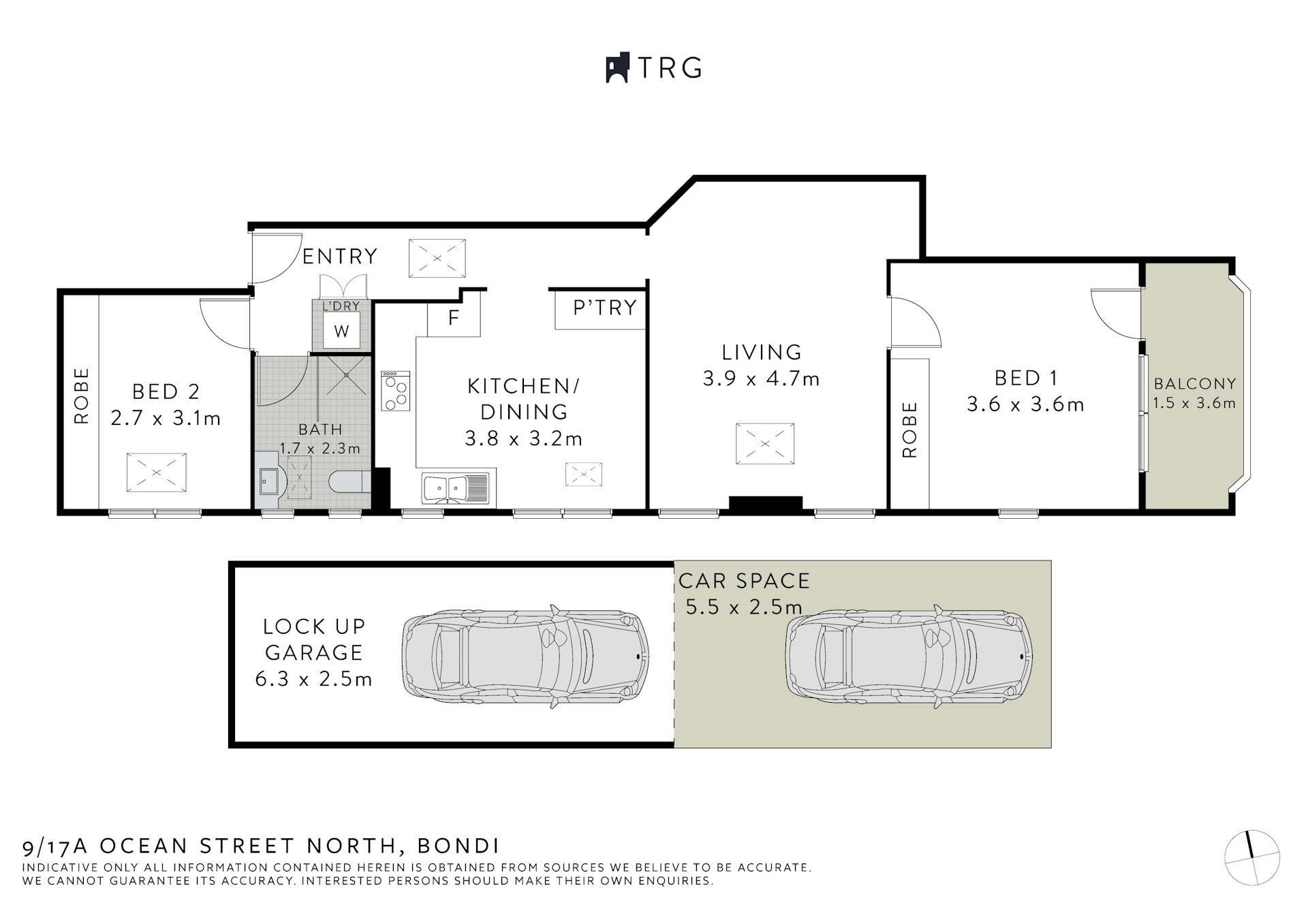 9/17A Ocean Street North, Bondi NSW