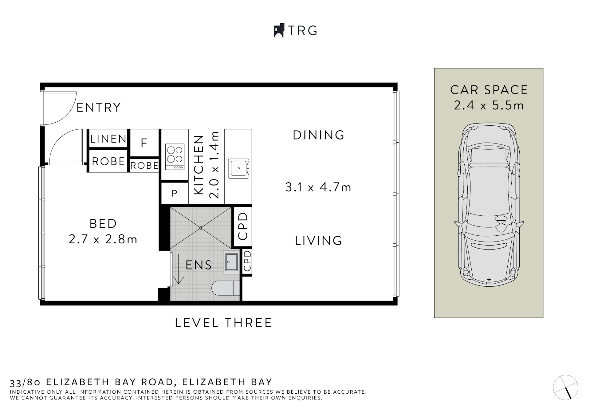 33/80 Elizabeth Bay Road, Elizabeth Bay NSW