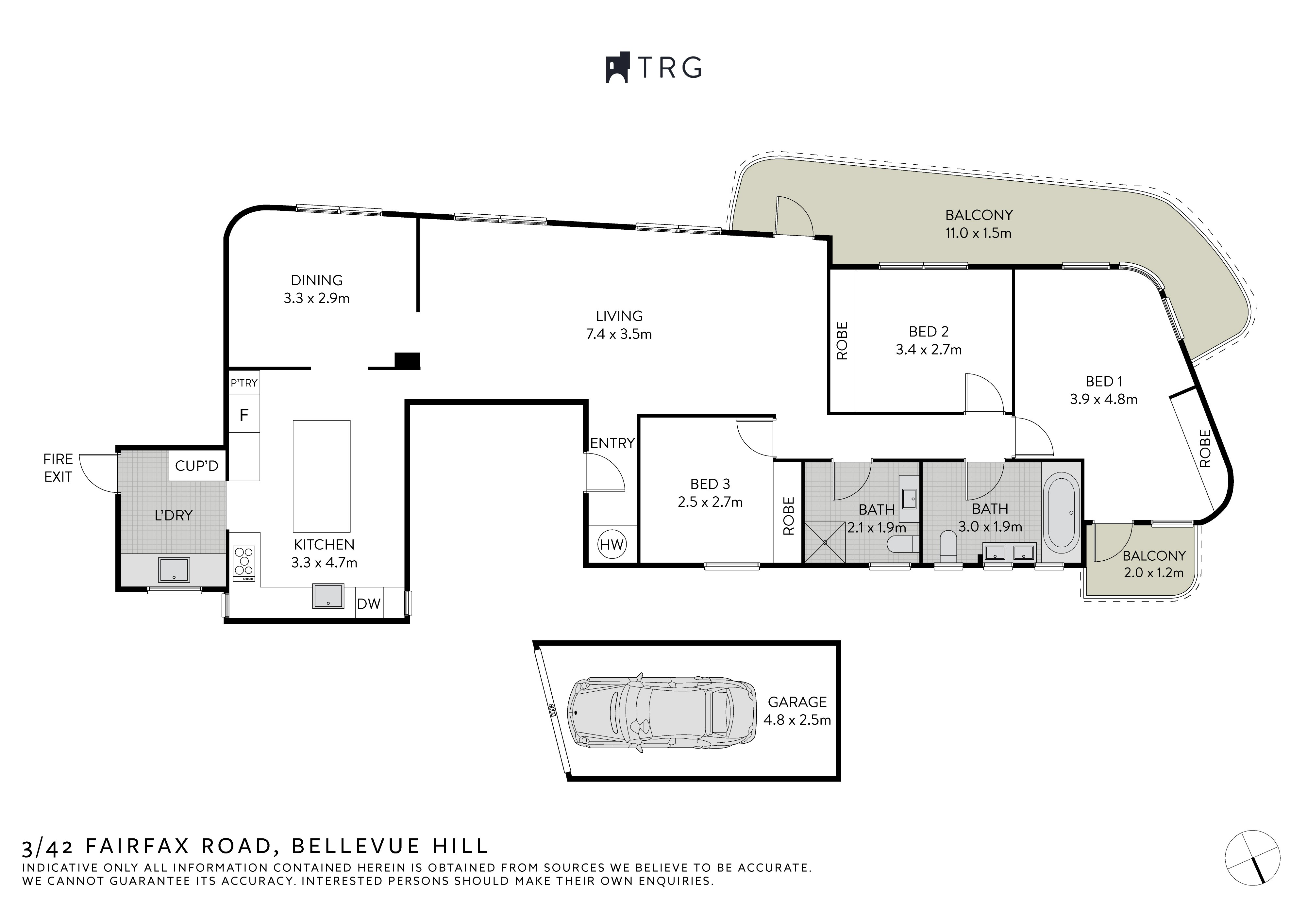3/42 Fairfax Road, Bellevue Hill NSW