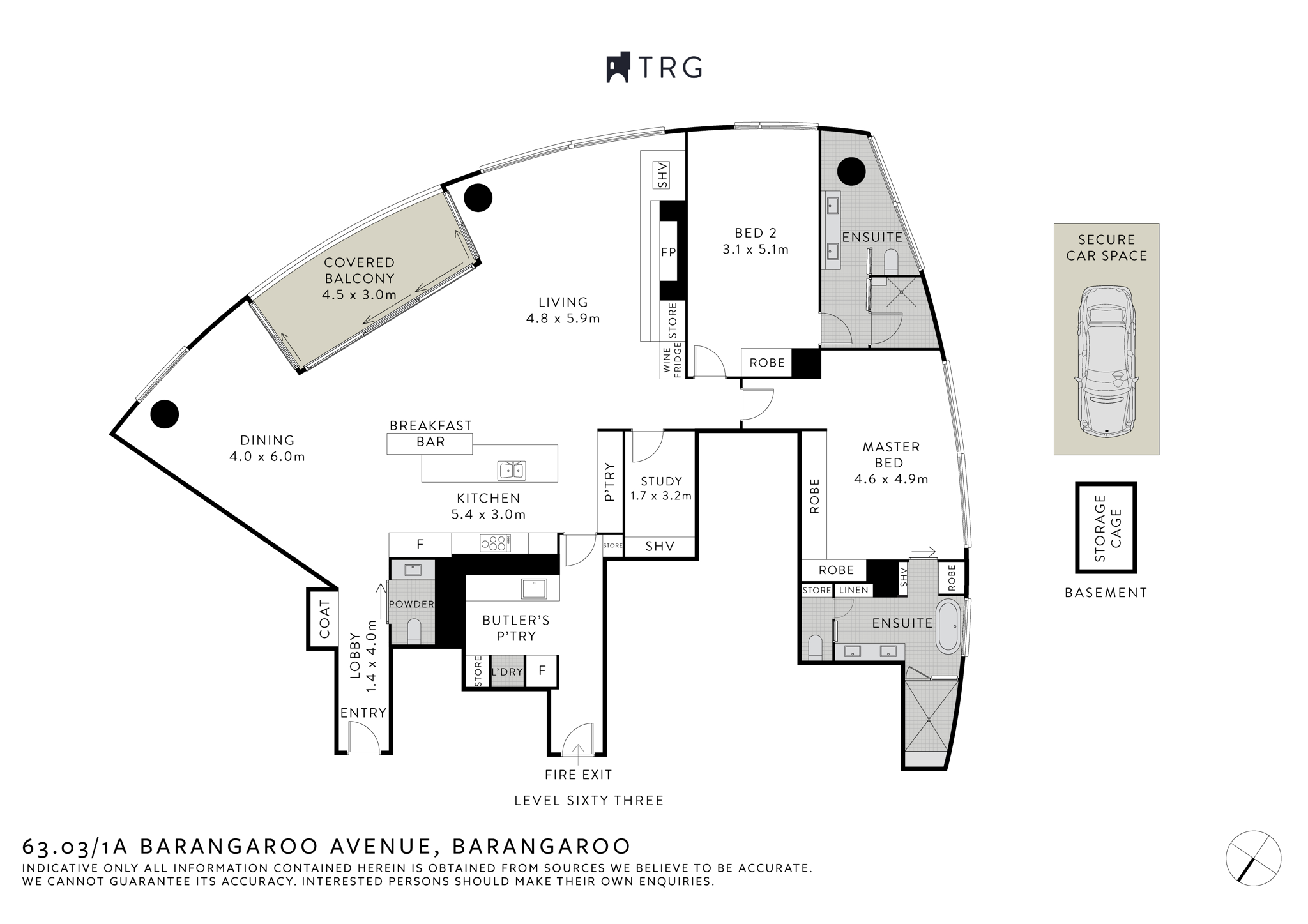 63.03/1A Barangaroo Avenue, Barangaroo NSW