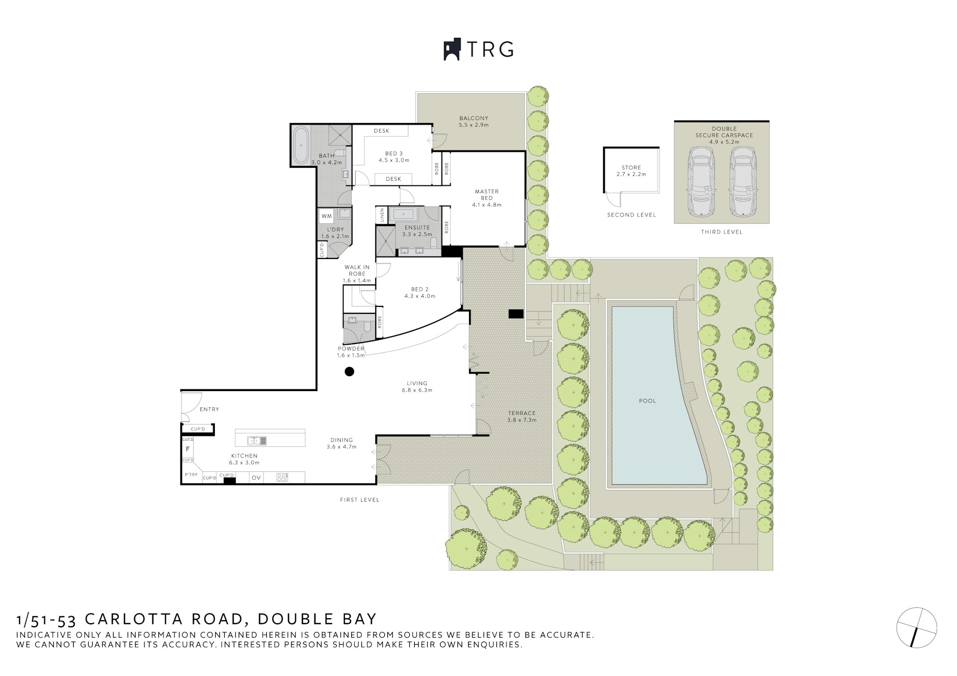 1/51-53 Carlotta Road, Double Bay NSW