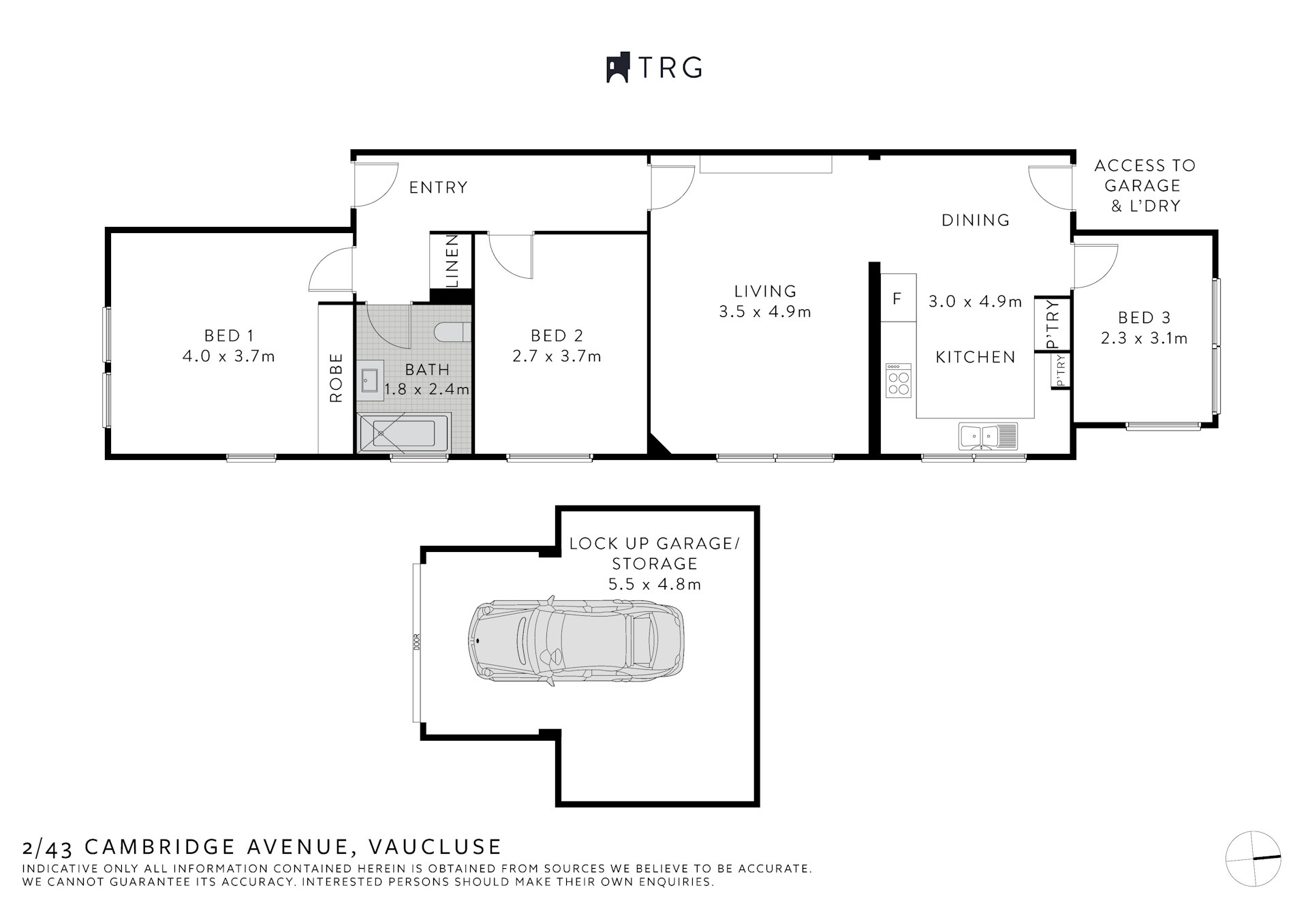 2/43 Cambridge Avenue, Vaucluse NSW
