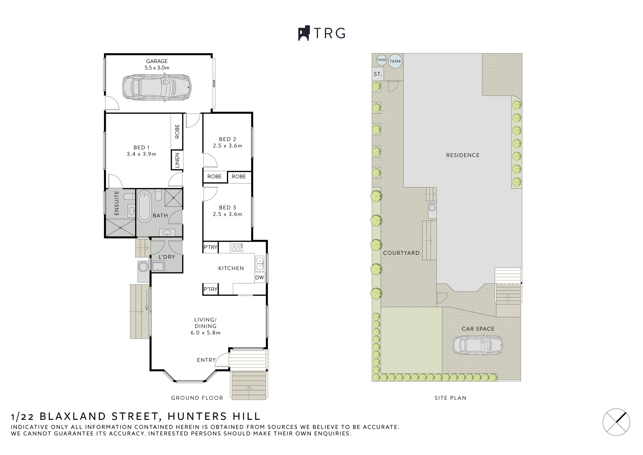 1/22 Blaxland Street, Hunters Hill NSW