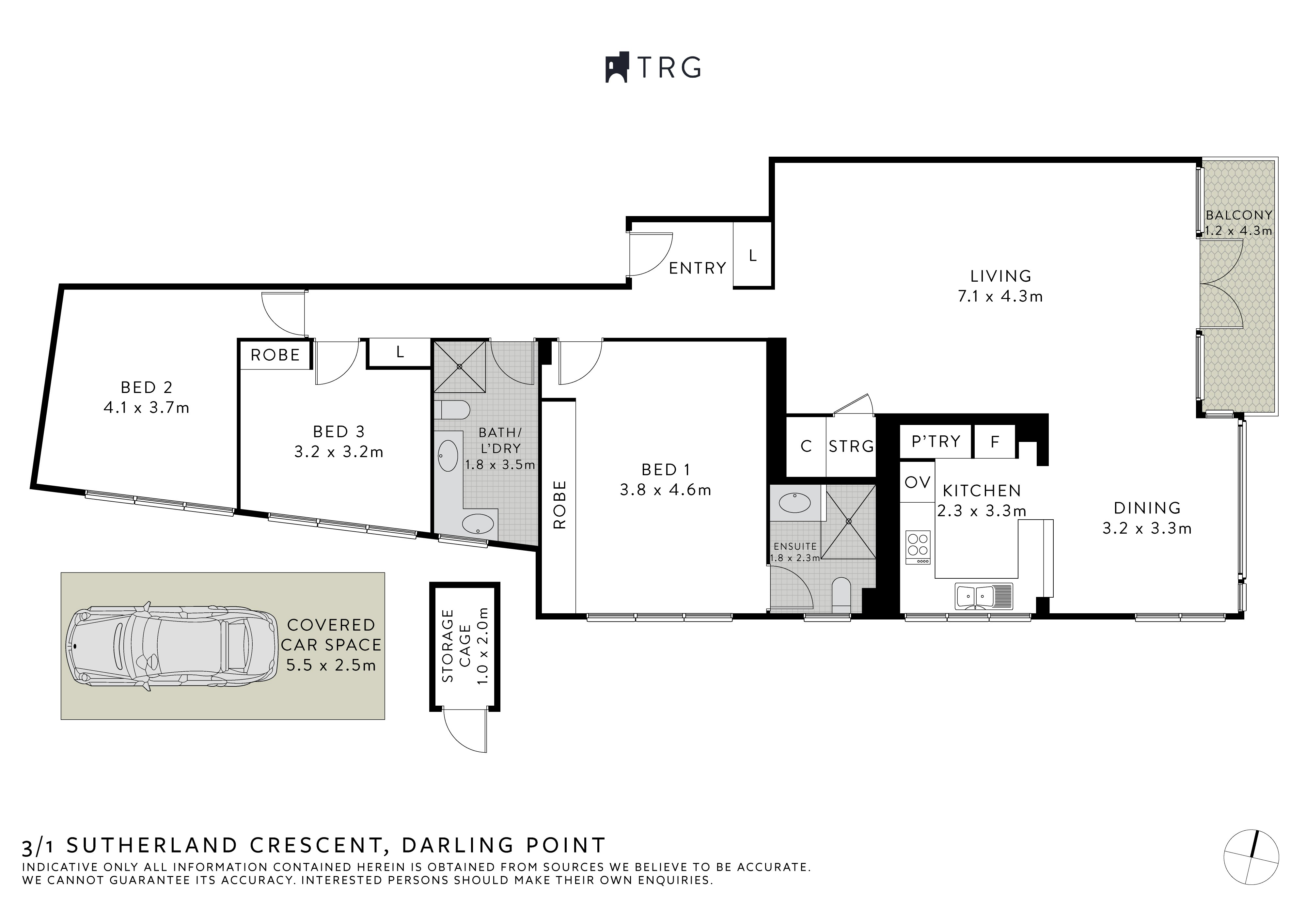 3/1 Sutherland Crescent, Darling Point NSW