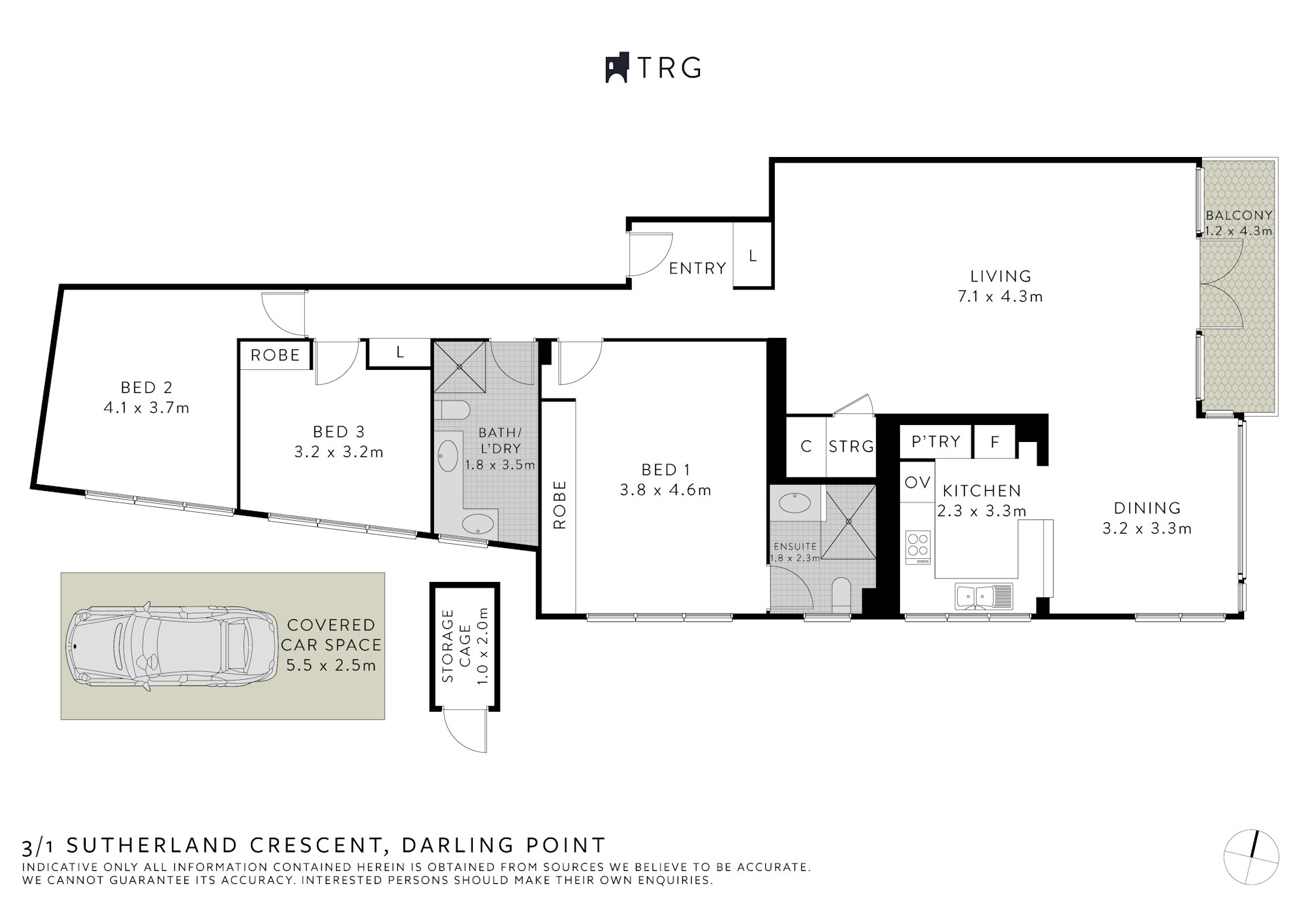 3/1 Sutherland Crescent, Darling Point NSW