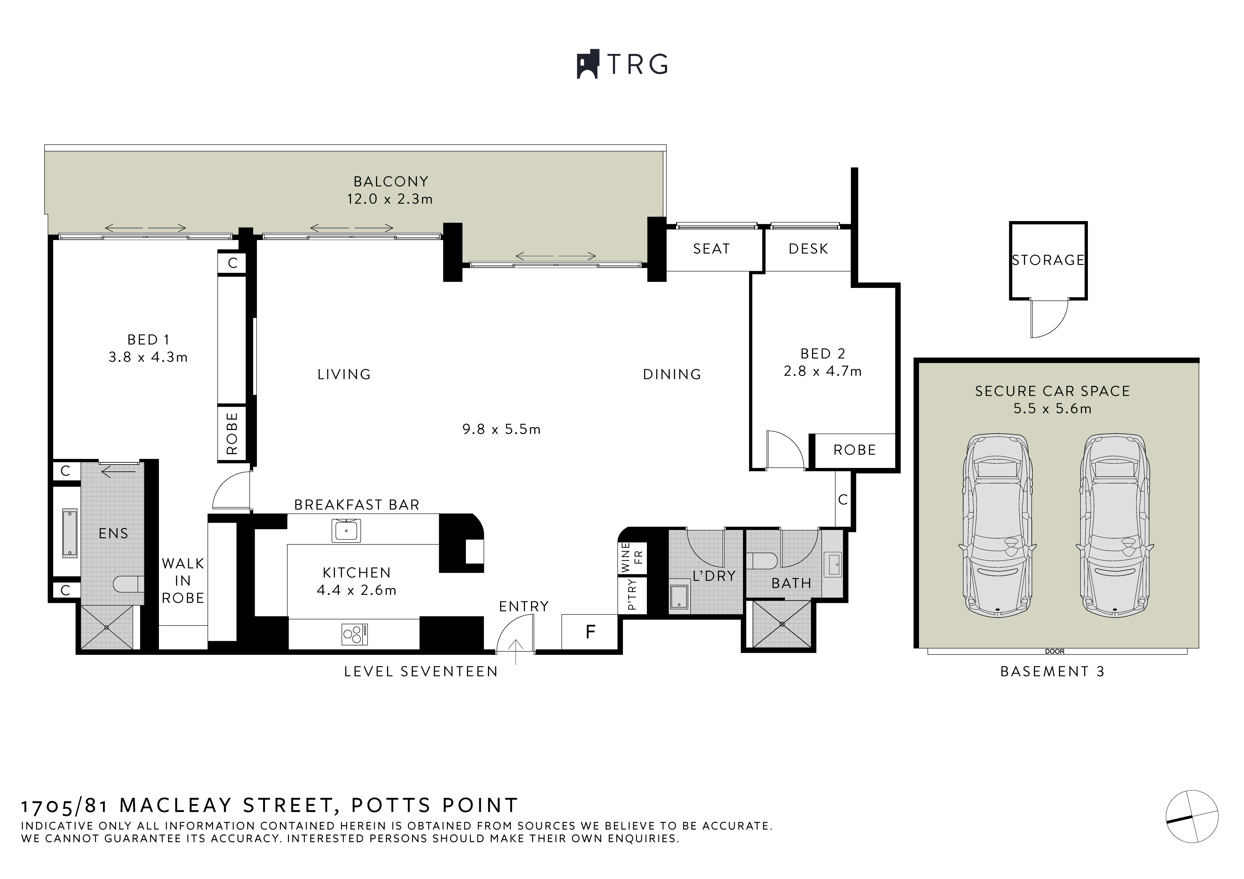 1705/81 Macleay Street, Potts Point NSW