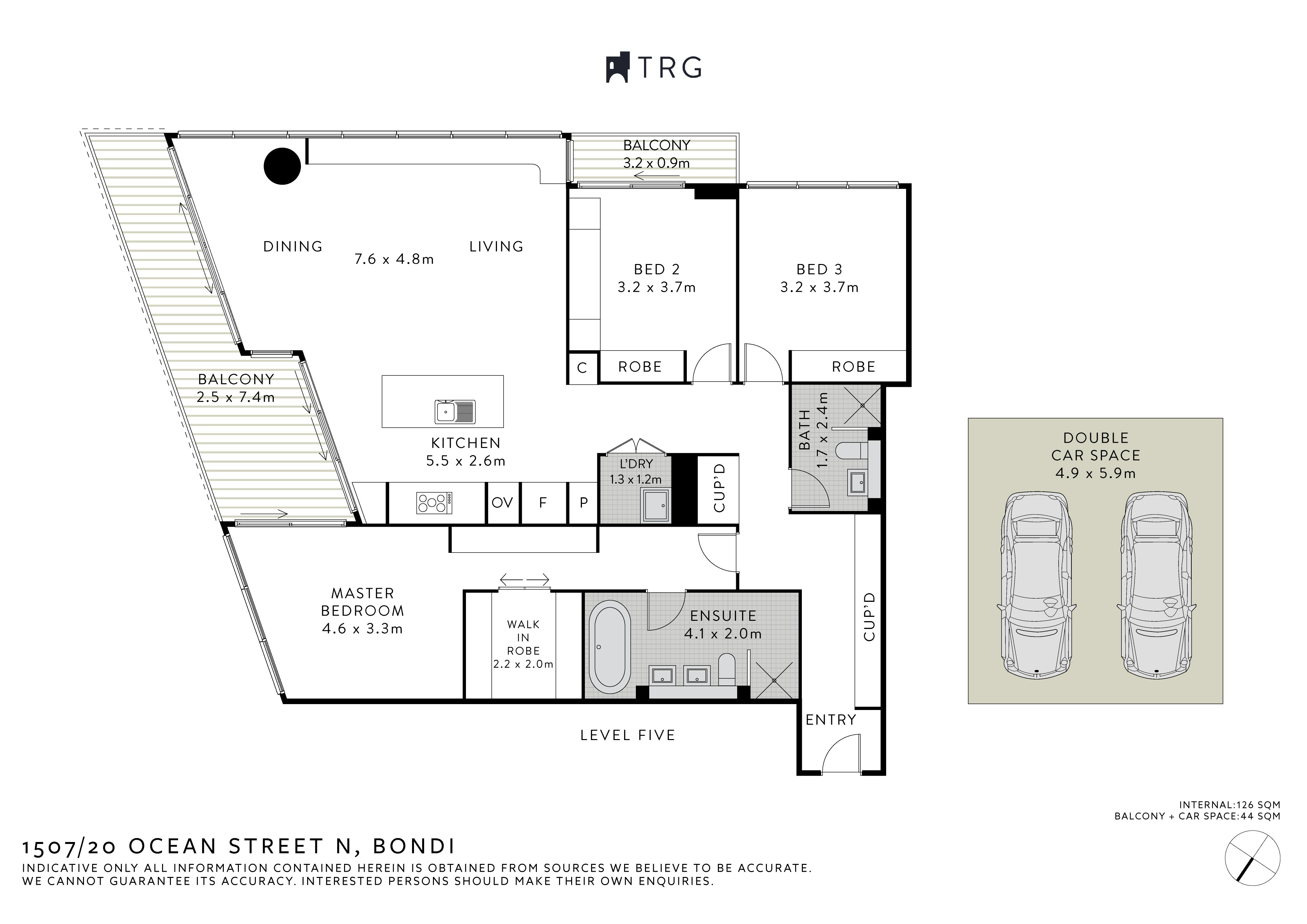 1507/20 Ocean Street North, Bondi NSW